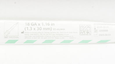 BD 382544 Insyte Autoguard BC Shielded IV Cath. 18GA x 1.16inch 95mL/min